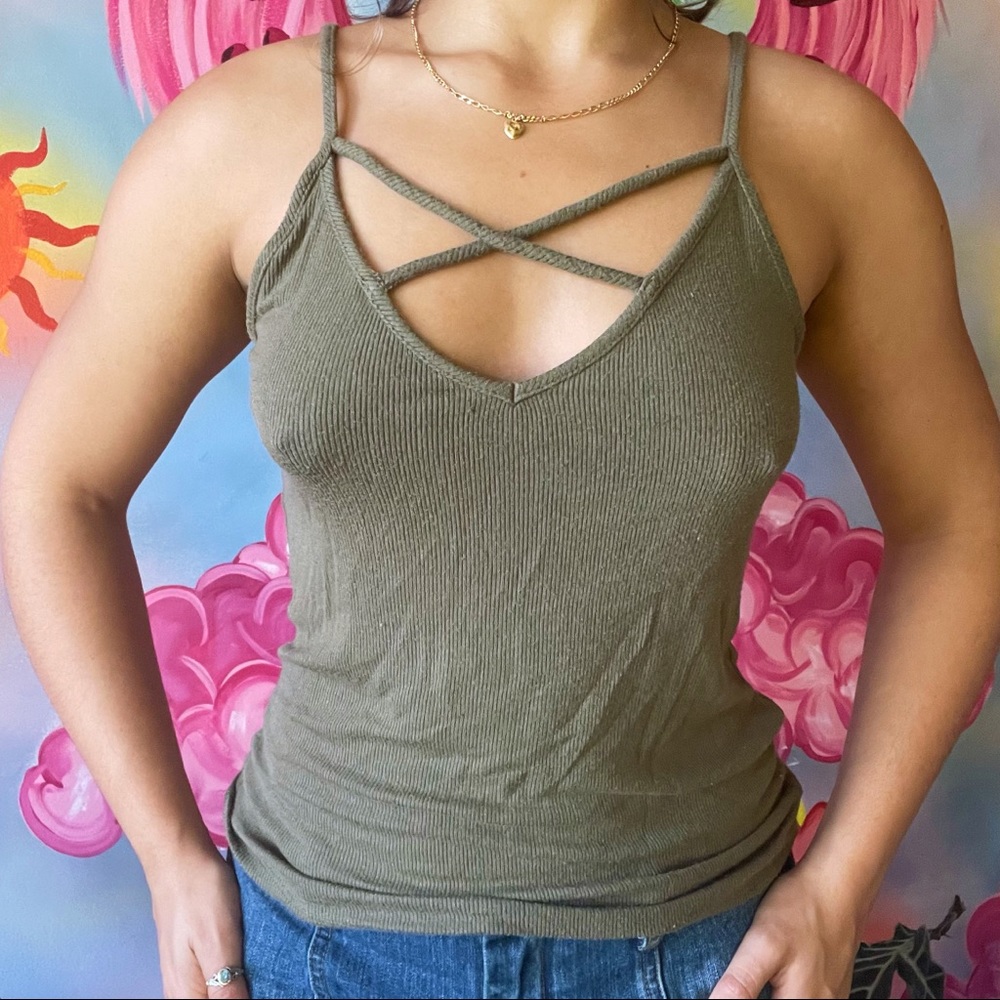 Army Green Tank Top